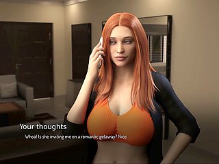 College adventures with a busty mother in this visual novel gameplay