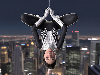 Awesome Spidergirl Hard Fucked at Supermarket