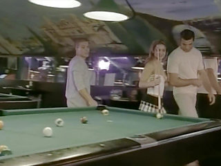 A Cock in the Ass and One in the Mouth in the Pool Hall