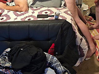 Hubby caged,  pegged, released