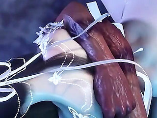 Black Cock Big Booty Bounce: Girl in Motion - 3D Animation Hentai