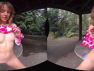 Fitness teen VR erotic scene