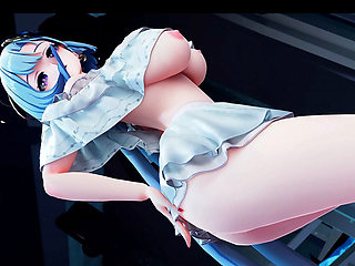 [mmd] Honkai Impact 3 Gresio Queencard Obliged Miniskirt Southern Hemisphere Breasts