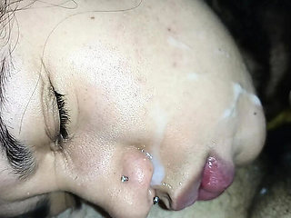 Creampie Facial Blowjob - Cum in Mouth POV with 18 Year Old Brazilian Girl