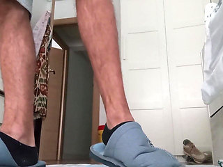 The Fitness Trainer Jerks off Inside His Pants and Shows You His Cock