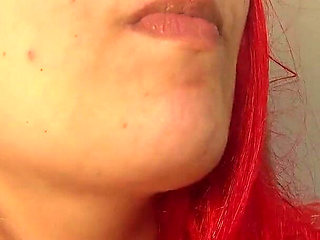 Giantess Stepsister Chews Gum, Then Blows Bubbles at Her Tiny Stepsister and Wraps Her Used Gum Around Him