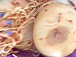 HOT PASTA SPAGETTI BOLOGNESE IN MY VIRGIN TEEN 18-YEARS-OLD PINK PUSSY-STEPSISTER'S VIBE-BEST SAUDI AMATEUR-ARABIAN SNOWWHITE-LOS ANGELES-WA