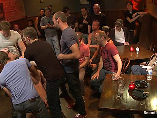 Gangbang and Cum for a Stuck up Go-go Boy