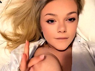 Blonde Beauty with Big Butt Masturbates Solo