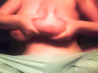 Busty Milf Massaging My Tits and Nipples