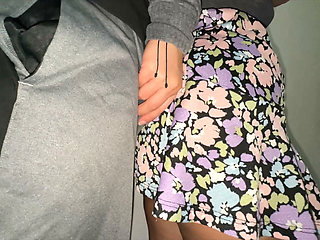 Big-assed Woman Touches a Stranger's Erect Penis. Flash Dick!!