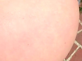 Milf in the yard fucks neighbor