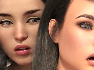 Having a Hard Time Anna & Jane Boobs Press Pussy Rub Over Dress