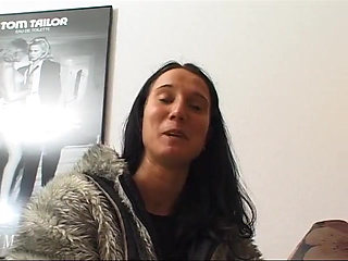 Slut masturbates, using her fingers