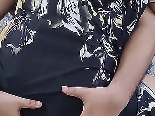 Horny Indian Mallu Bhabhi in Nighty Having Anal Sex with Landlord in Sofa, Doing Blow Job