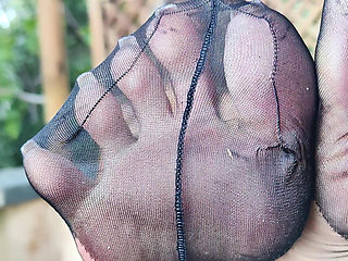 Teasing in Seamed Stockings