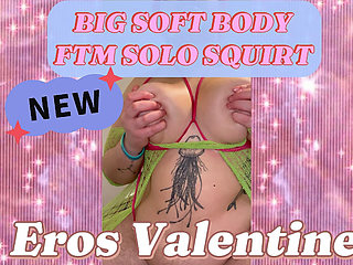 Big Soft Hairy Body: Ftm Solo Squirt & Titty Play