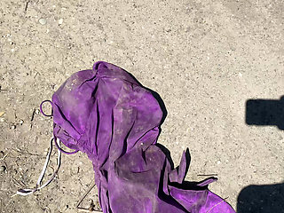 Samantha's Prom Dress Kicked and Thrashed on a Hiking Trail