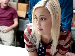 Blonde Petite Madison Hart Gets Facial After Police Role Play Theft