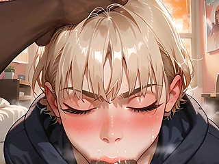 Petite babe deepthroats giant BBC