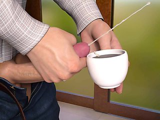 Nursing Back To Pleasure Cup Of Coffee Filled With Cum For The Milf To Drink Ep 54