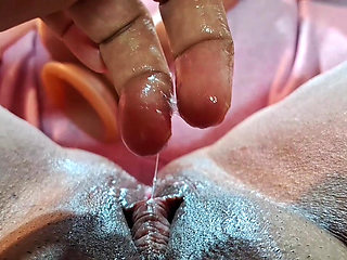 Asian solo fun with toy