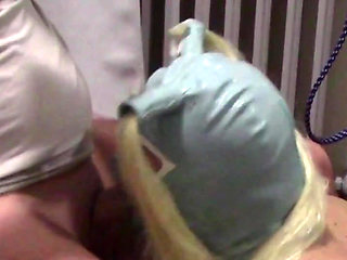 Blonde MILF with Pigtails Takes Cock and Cums in Her Mouth