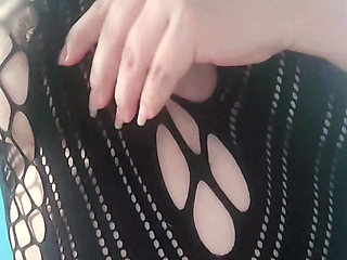 See how I play with me, caressing me for you