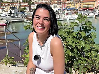 Brunette Rose, 20-Year-Old Lille Vet Student in Outdoor Casting