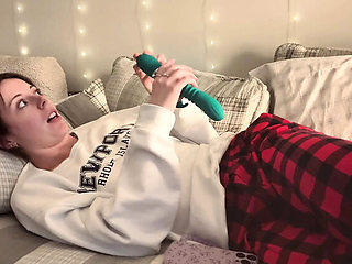 Step Sister Nadia Foxx Fingering and Vibrator Solo Masturbation Orgasm