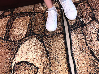 Foot Fetish Sneakers Sock and Bare Feetsfw