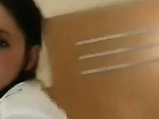 Full German Movie - Brunette Teen Fucked Diligently Behind Doors