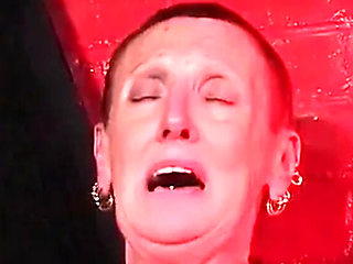 Granny Anal Fisting Session - Rough Tattooed Grandma Extreme Insertion