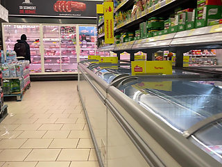 Extreme Risky Handjob in Supermarket an Wiped Cum on Product:p!