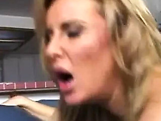 Gorgeous Blonde MILF Rides Huge Black Cock Hardcore