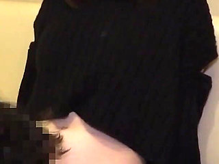 Hanabi - Date Ends with a Creampie Outside the Shop with the Hot Cafe Girl. She's Got Big Beautiful Breasts.