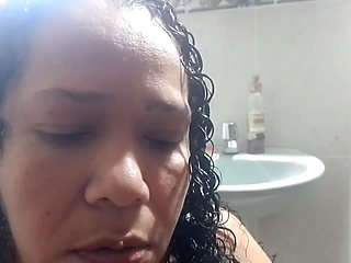 Hot MILF Masturbates in the Boss's Bathroom with Her Dildo and Moans with Pleasure