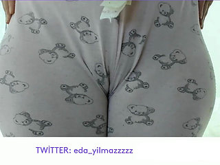 Camel Toe in Pajamas Close up