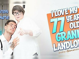 Toyboy Student 18+ Gets Caught By His 77 Year Old Anal Loving Granny Landlord Sharon Amore Jerking Off