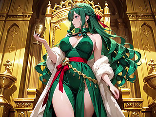 Lazy seduction in a silk gown, what secrets hide beneath?