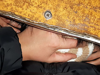 Quick, Risky Lesbian Sex on the Train