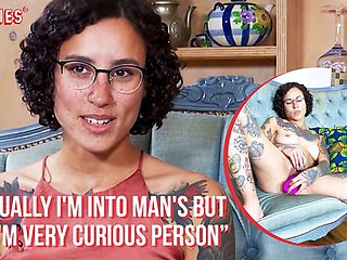 Swedish girl Mikcha explores herself on camera