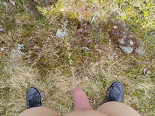 Pissing up in the Mountains