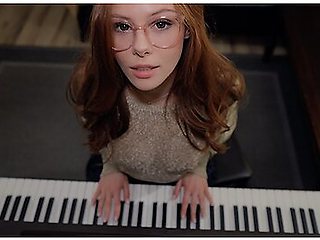 Music Is Fun When A Student Has No Panties Piano Lessons Sex With Teacher Cum On Face With Gorgeous Girl