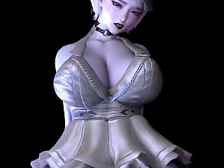 3D Huge Boobs Cosplay Model Got Her Asshole Fucked so Hard
