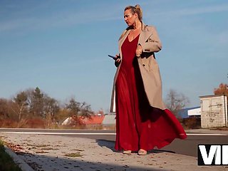 Lusty Busty Blonde BBW Picks Up a Shy Nerd & Tempts Him To Please Her With His Young Cock