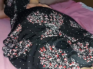 The Stepsister Is Without Panties in Her Bed