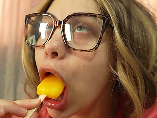 Indian Stepsister Sucks Ice Cream and Loves Sucking It Because It's Like Sucking Dick, but Not Because the Ice Cream