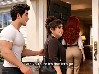 Cheated with hot redhead Realtor, Fat Wife joined them. AI Best Cartoons