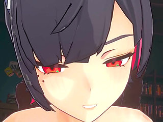 Zenless Zone Zero - Ellen JOE Gets Pounded in Every Hole by Wise and a Big Black Man - 3D Hentai Animation